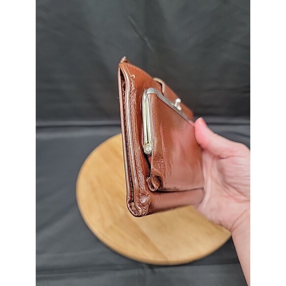 Vintage Princess Gardner Brown Leather Wallet 4x5.5 - Picture 3 of 8